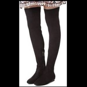 Joie Hayleigh Over-The-Knee Stretch Suede Boots